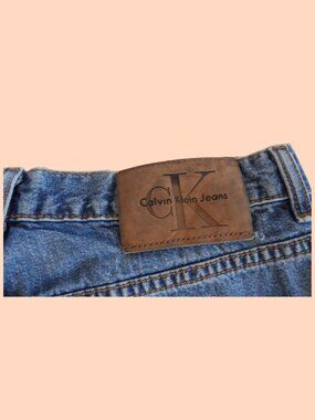 Vintage 90's Y2K Calvin Klein Jeans - High Waisted Button Fly Dark Stone Wash